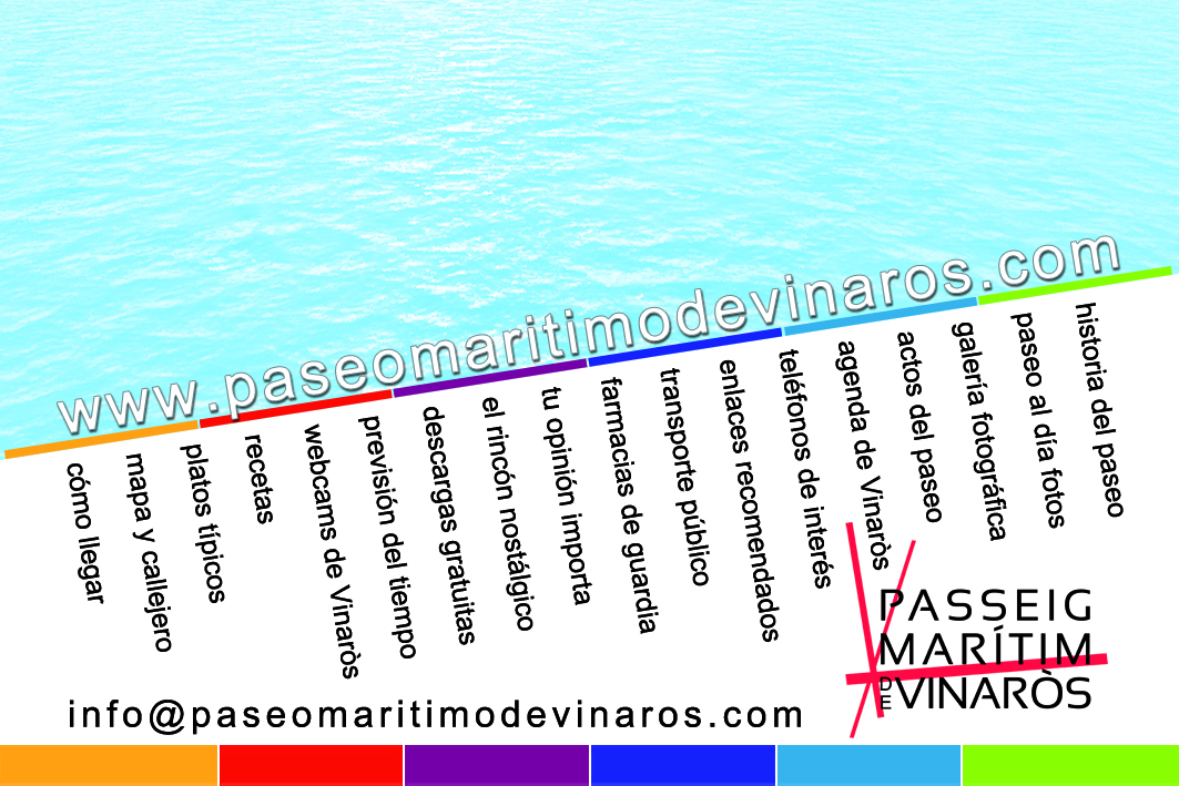 Passeig Marítim de Vinaròs  tarjeta 85x55_2 caraA